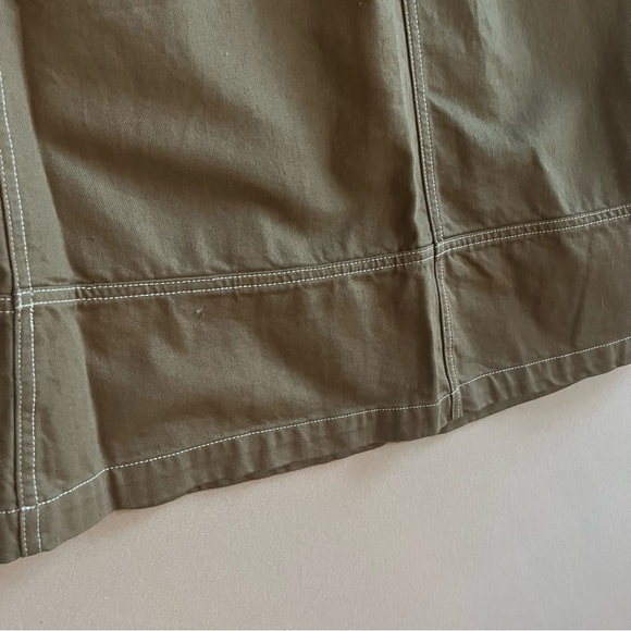 Kowtow Triangle Skirt Organic Cotton Earth Denim Camel Size XL - Picture 8 of 14